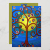 bar mitzvah tree OF LIFE INVITATIONS (Devant / Derrière)