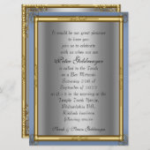 Bar Mitzvah Uitnodiging (Voorkant / Achterkant)