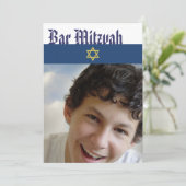 Bar Mitzvah Uitnodiging (Staand voorkant)