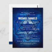 Bar Mitzvah Uitnodiging (Voorkant / Achterkant)