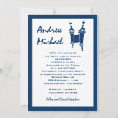Bar Mitzvah Uitnodiging Andrew Torah Hebrew (Achterkant)