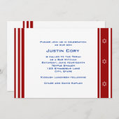 Bar Mitzvah Uitnodiging Sport Baseball (Voorkant / Achterkant)