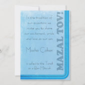 Bar Mitzvah Uitnodiging - Stijlvol retroontwerp (Voorkant)