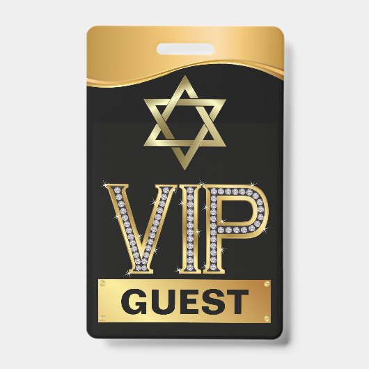 Bar Mitzvah VIP Lanyard BADGE (Avant)