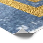 Bar Mitzvah Welkomstborden | WATERVERF ABSTRACT Poster (Hoek)