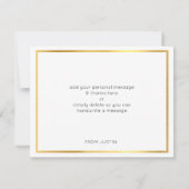 BAR MODERNE MITZVAH merci tache or blanc bleu (Dos)