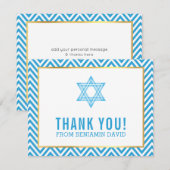 BAR MODERNE MITZVAH preppy merci star BLUE (Devant / Derrière)