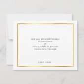 BAR MODERNE MITZVAH simple merci étoile d'or gris (Dos)