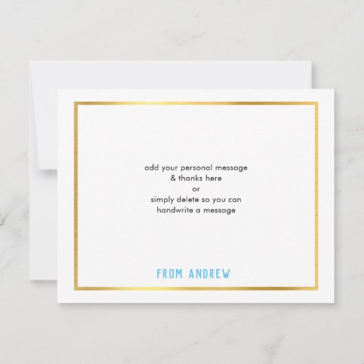 BAR MODERNE MITZVAH smart bold merci denim blue (Dos)