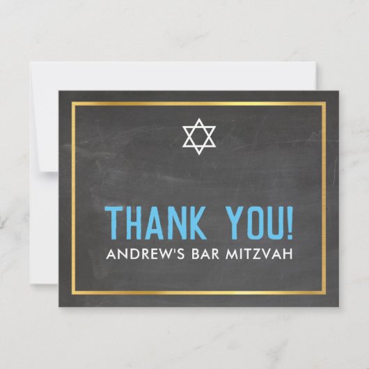 BAR MODERNE MITZVAH smart bold merci gray aqua (Devant)