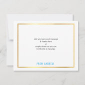 BAR MODERNE MITZVAH smart bold merci gray aqua (Dos)