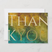 Bar of Bat Mitzvah Dank u uit deze wereld 3 Bedankkaart (Achterkant)