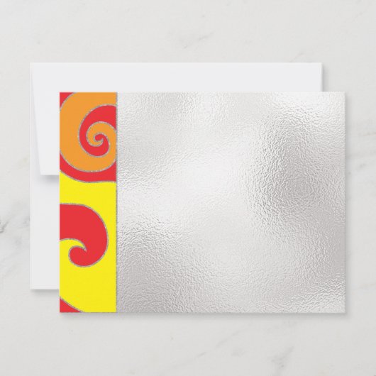 Bar of Bat Mitzvah Dank u wel kaarten Groovy Swirl (Voorkant)