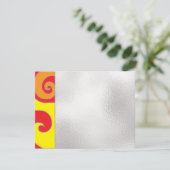 Bar of Bat Mitzvah Dank u wel kaarten Groovy Swirl (Staand voorkant)