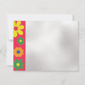 Bar of Bat Mitzvah Dank u wel kleurrijke bloemen Bedankkaart (Voorkant)