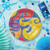 Bar of Bat Mitzvah Groovy Paper Bord (Feest)