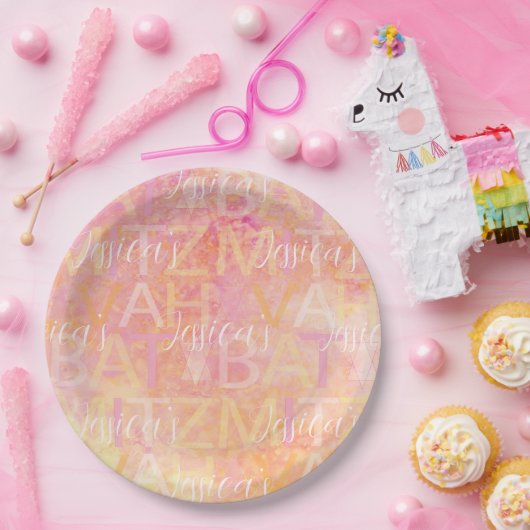 Bar of Bat Mitzvah Papier Bord Gewoon Subtiel (Feest)