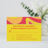 Bar of Bat Mitzvah RSVP Silvery Waves (Staand voorkant)