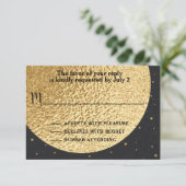 Bar of Bat Mitzvah RSVP uit deze wereld Kaartje (Staand voorkant)