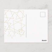 Bar of Bat Mitzvah uit deze wereld Briefkaart (Achterkant)