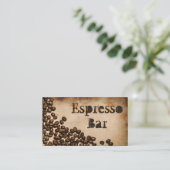 Bar Old Hessian Espresso - Carte de visite (Debout devant)