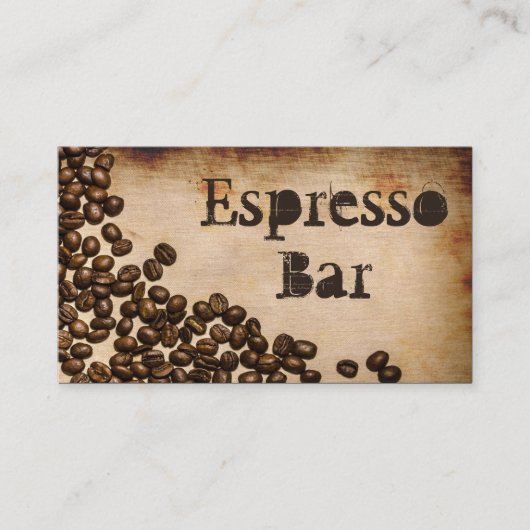 Bar Old Hessian Espresso - Carte de visite (Devant)