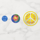 Bar ou Bat mitzvah Confetti style années 60 (Devant)