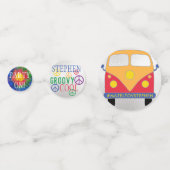 Bar ou Bat mitzvah Confetti style années 60 (Derrière)