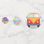 Bar ou Bat mitzvah Confetti style hippie (Derrière)