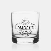 Bar Pappy sur mesure Année de création de verre (Recto)