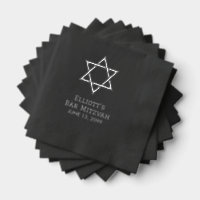 Bar personnalisé Mitzvah Cocktail en boîte Napkins