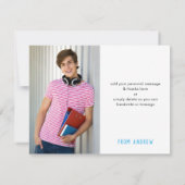 BAR PHOTO MITZVAH smart bold merci denim aqua (Dos)