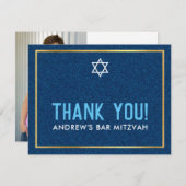 BAR PHOTO MITZVAH smart bold merci denim aqua (Devant / Derrière)