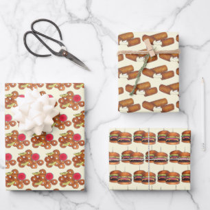 Bar Pub Snacks Calamari Sliders Mozzarella Sticks Inpakpapier Vel