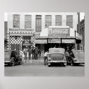Bar & Restaurant, 1939. Vintage foto Poster
