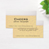 Bar, Restaurant of Brouwerij Drink Vouchers Visitekaartje (Bureau)