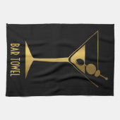 Bar Serviette Or Martini Verre (Horizontal)