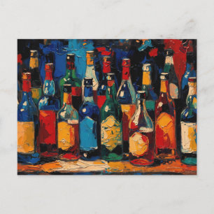 "Bar Shelf Bottle Collection" (Stijl 6) Feestdagenkaart