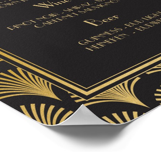 Bar Signal mariage réception Années 1920 Art déco (Coin)