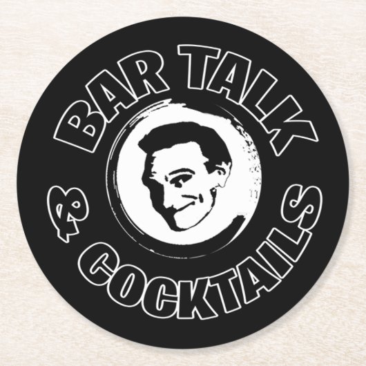 Bar Talk & Cocktails Logo Onderzetter (Voorkant)