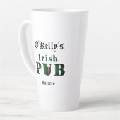 Bar taverne irlandais Latte Mug Cup (Angle gauche)