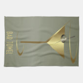 Bar Towel Gold Martini Glass Theedoek (Horizontaal)
