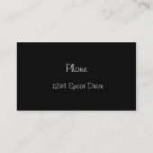 Bar Visitekaartje (Achterkant)