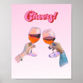 Bar Winkelwagen Afdrukken, Cheers Afdrukken, Bar W Poster