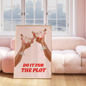 Bar winkelwagen decor, juichen afdrukken, doe het poster