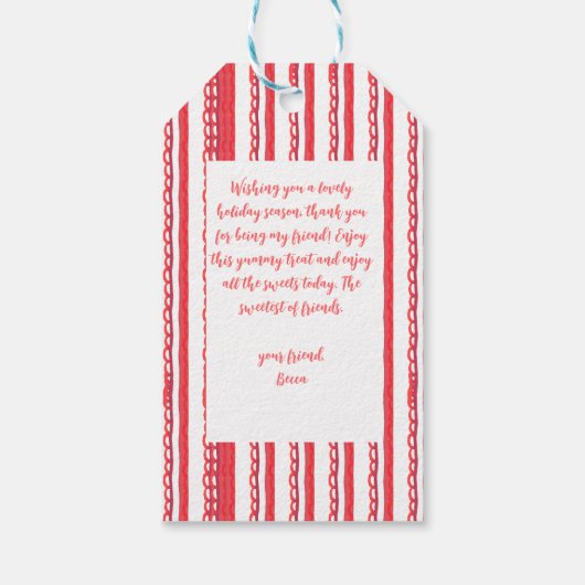 Bar Winkelwagen Grandmillennial Cadeaulabel (Achterkant)