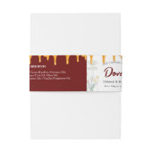 Bar Zeep Aangepast Label Belly Band Uitnodigingen Wikkel (Achterkant Voorbeeld)