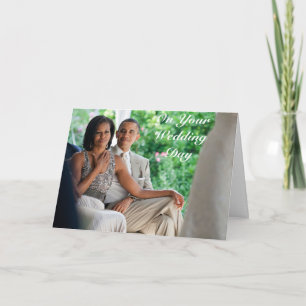 Barack and Michelle Wedding - Card Kaart