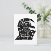 Barack Change Briefkaart (Staand voorkant)