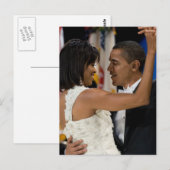 Barack en Michelle Obama Briefkaart (Voorkant / Achterkant)